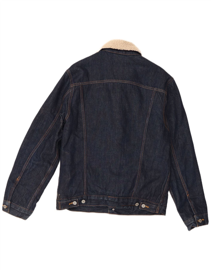 Levi's Herren-Sherpa-Jeansjacke, UK 38, mittelmarineblaue Baumwolle