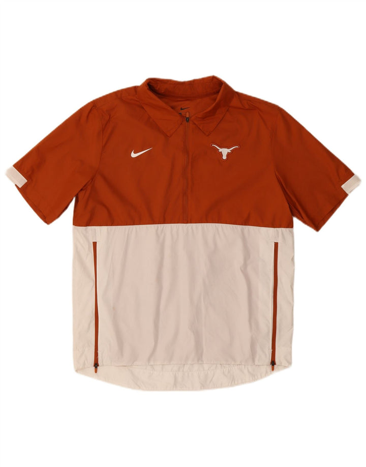 Nike Herren Texas Longhorns Trainingsanzug-Oberjacke Mittelbrauner Farbblock