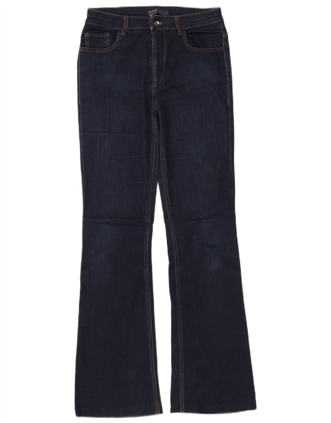 Zara Damen Schlagjeans EU 40 Mittel W30 L32 Marineblau