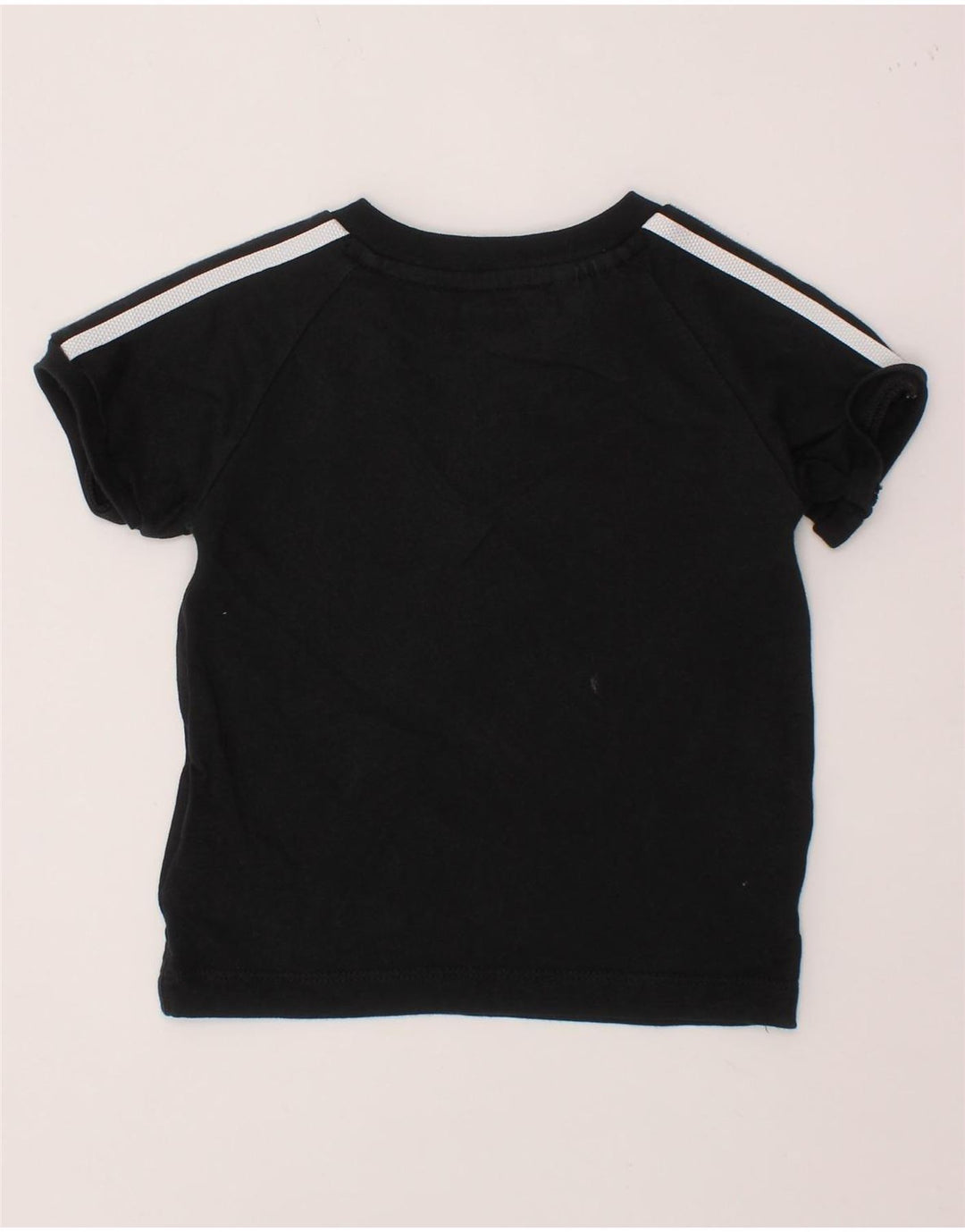 ADIDAS T-Shirt für Baby-Jungen, 6–9 Monate, schwarze Baumwolle