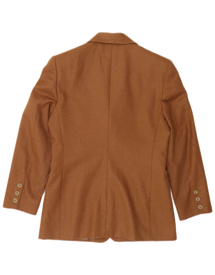 Superior Damen-Blazer mit 3 Knöpfen, IT 42, mittelbraune Viskose