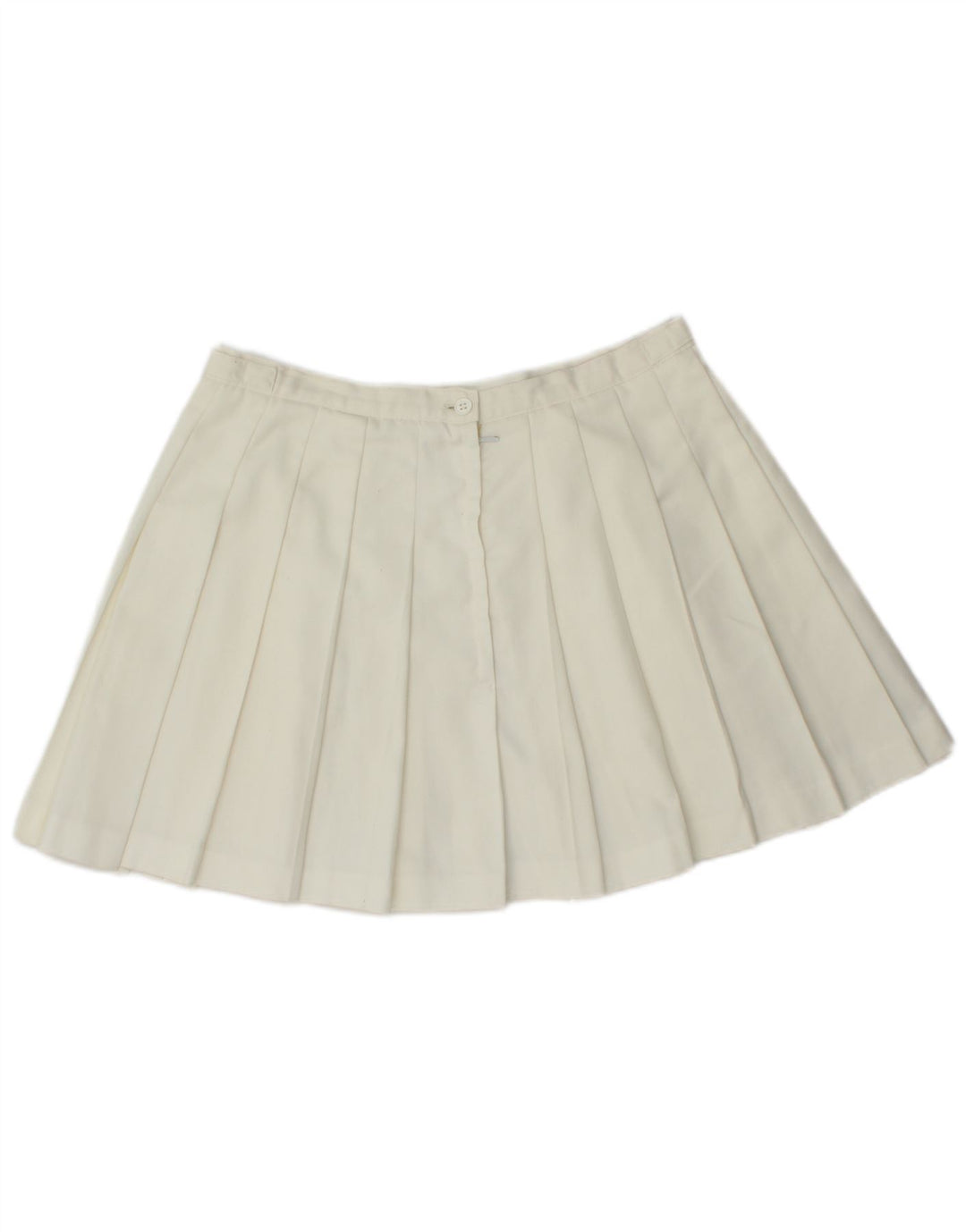 Elho Damen Plissee-Minirock IT 44 Medium W30 Weiß Polyester