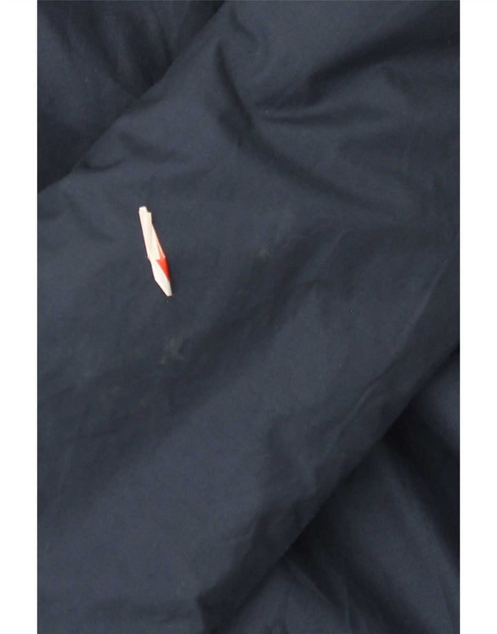 St Michael Herren-Windbreaker-Jacke mit lockerer Passform, UK 38, mittelmarineblaue Baumwolle