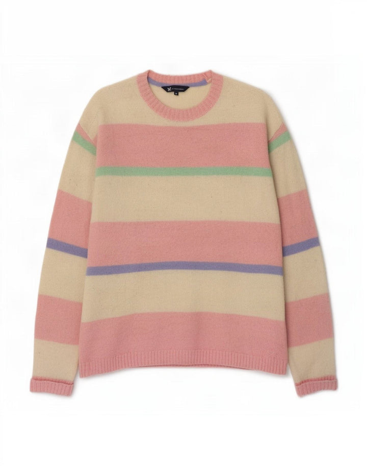 Crew Clothing Damen-Pullover mit Halsausschnitt, Gr. 42, Größe L, mehrfarbig