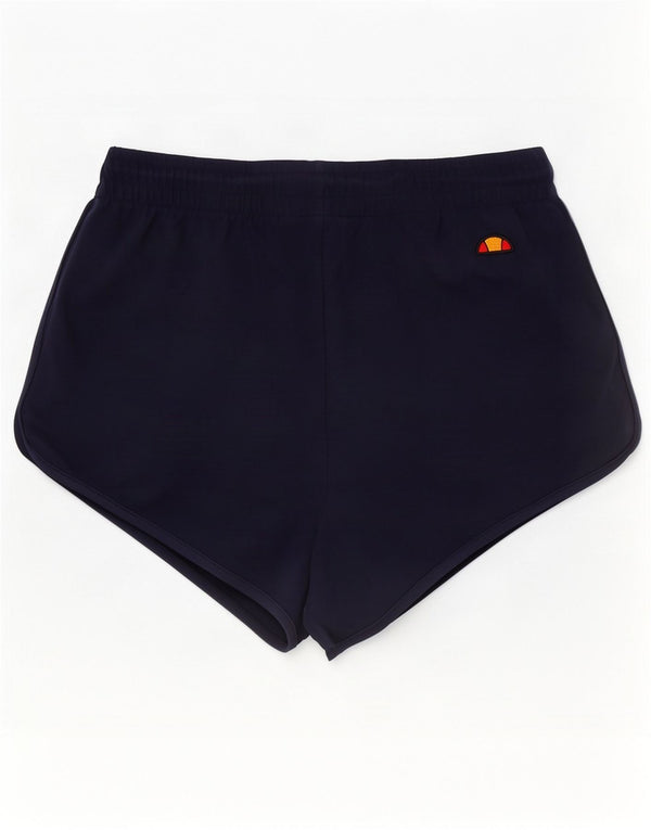 Ellesse Damen Hotpants UK 6 XS Marineblau Baumwolle
