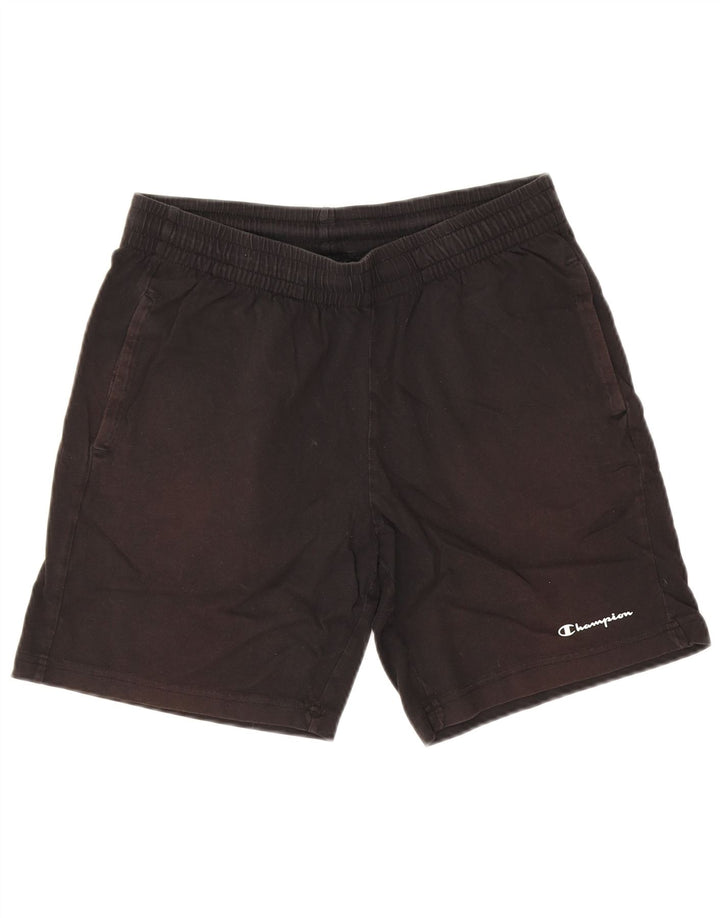 Champion Herren-Sportshorts aus mittelschwerer schwarzer Baumwolle