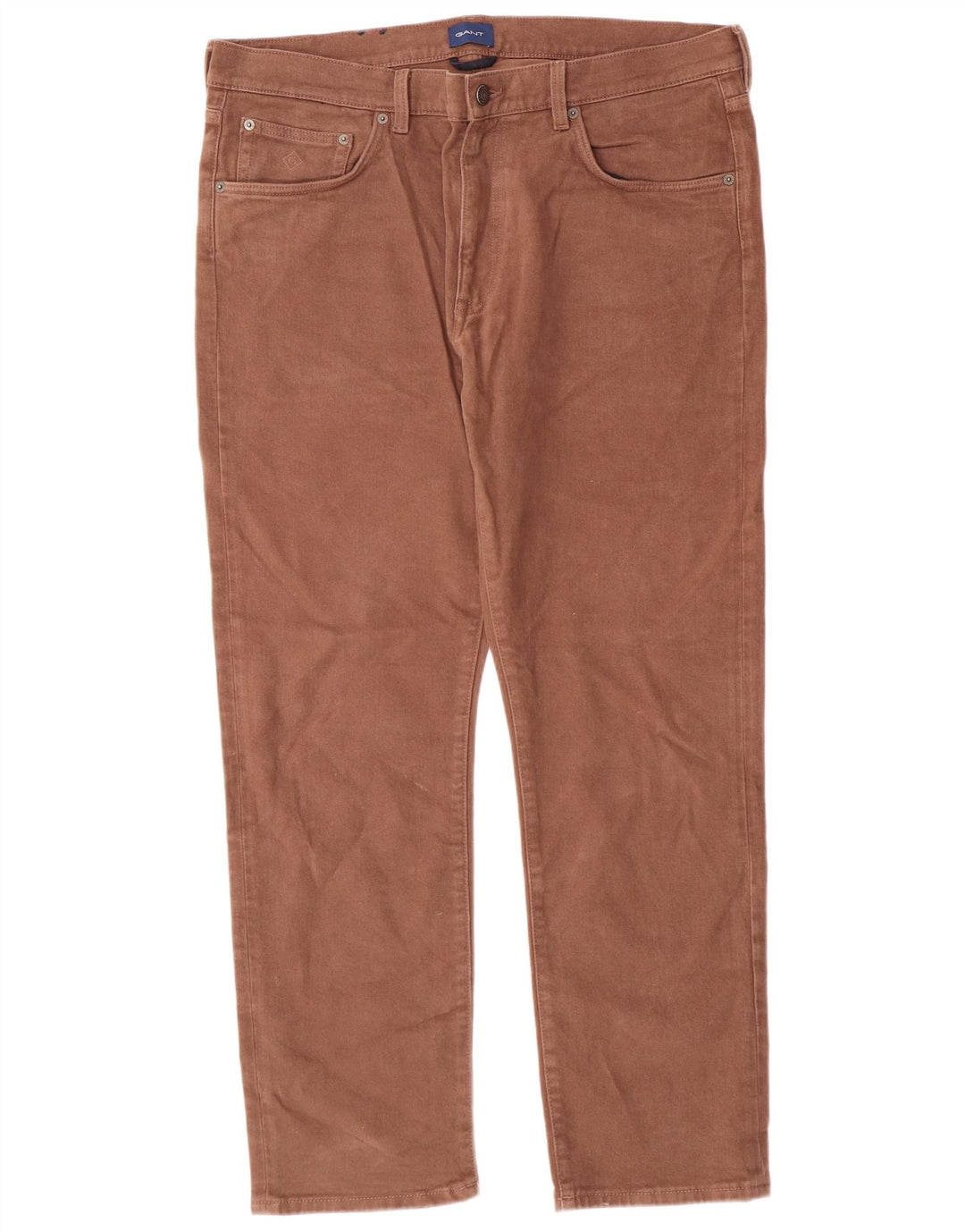 GANT Gerade Freizeithose für Herren, W38, L30, braune Baumwolle