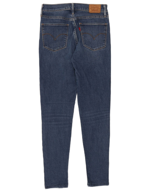 Levi's Damen 720 Super High Rise Skinny Jeans W26 L28 Blaue Baumwolle