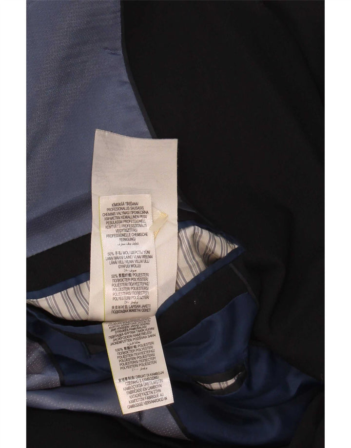 Marks & Spencer Herren-Blazer mit 2 Knöpfen, UK 38, mittelmarineblaue Wolle