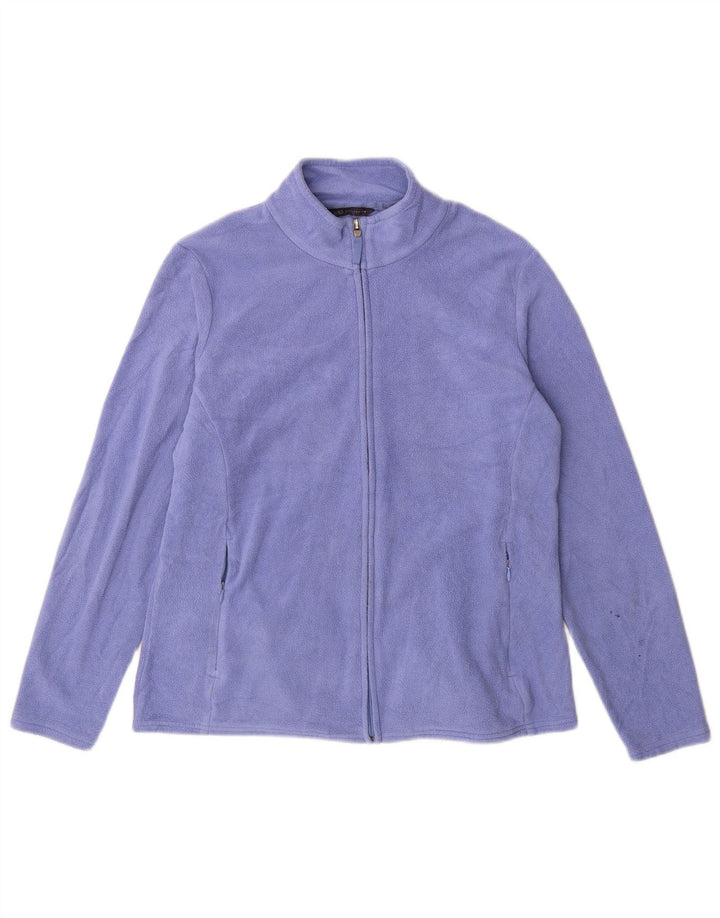 Marks & Spencer Damen Fleecejacke UK 16 Large Lila Polyester