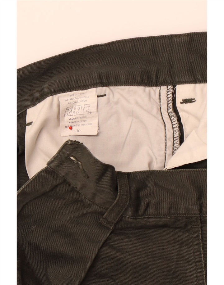 RIFLE Mens Cargo Shorts W30 Medium Khaki Cotton