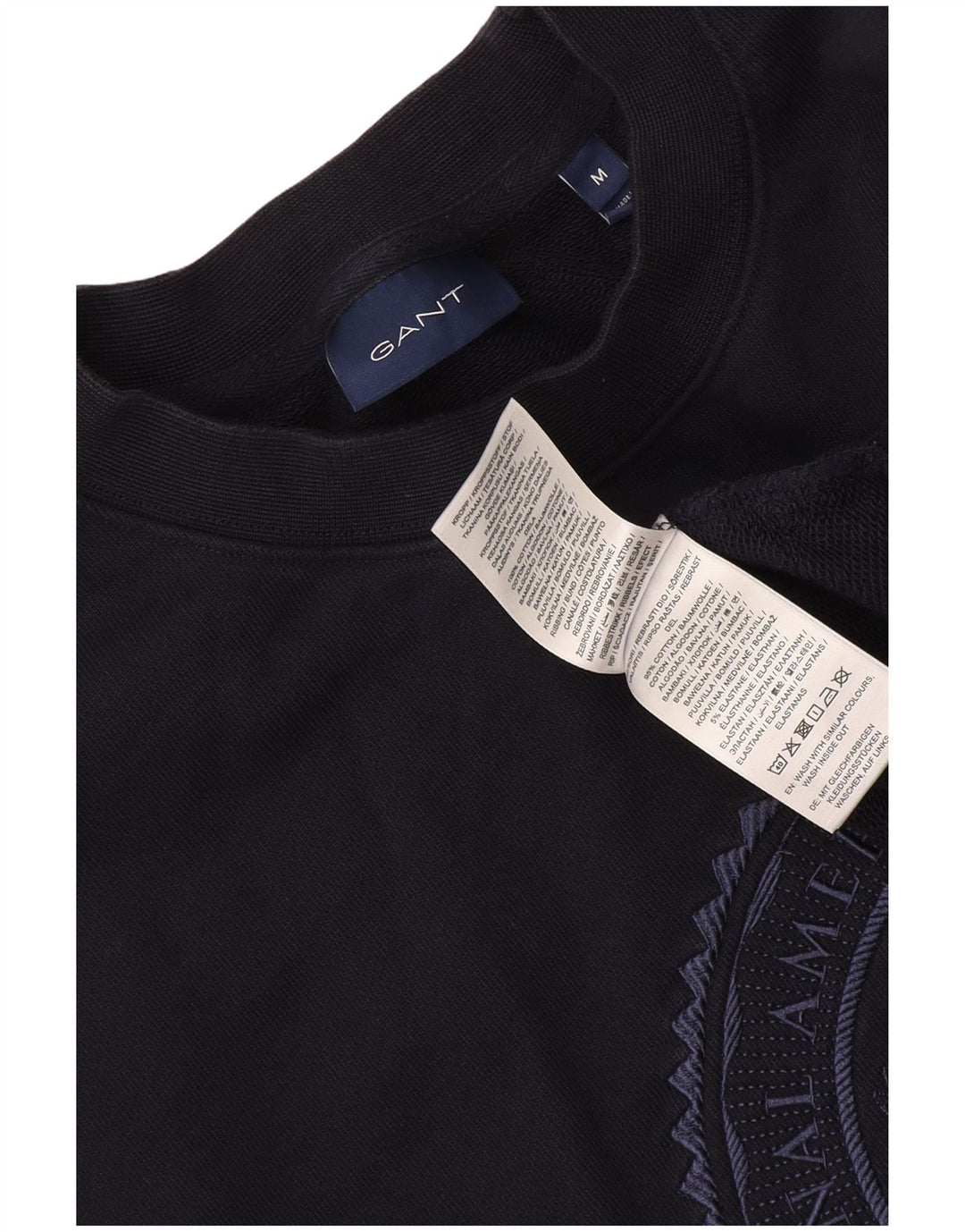 Gant Herren Grafik-Sweatshirt-Pullover, mittelmarineblaue Baumwolle