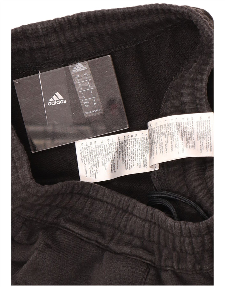 Adidas Herren-Trainingshose mit Grafik, Größe S, schwarze Baumwolle