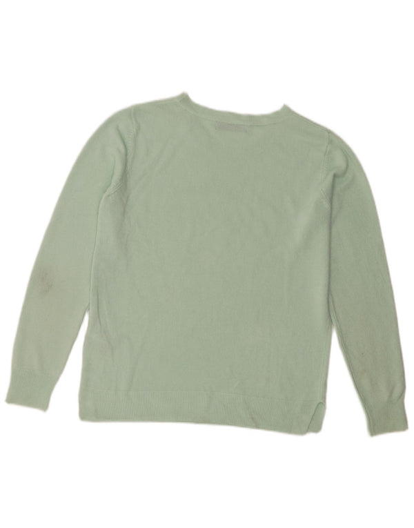 Marks & Spencer Damen-Pullover mit U-Boot-Ausschnitt, UK 12, Mittelgrün, Acryl