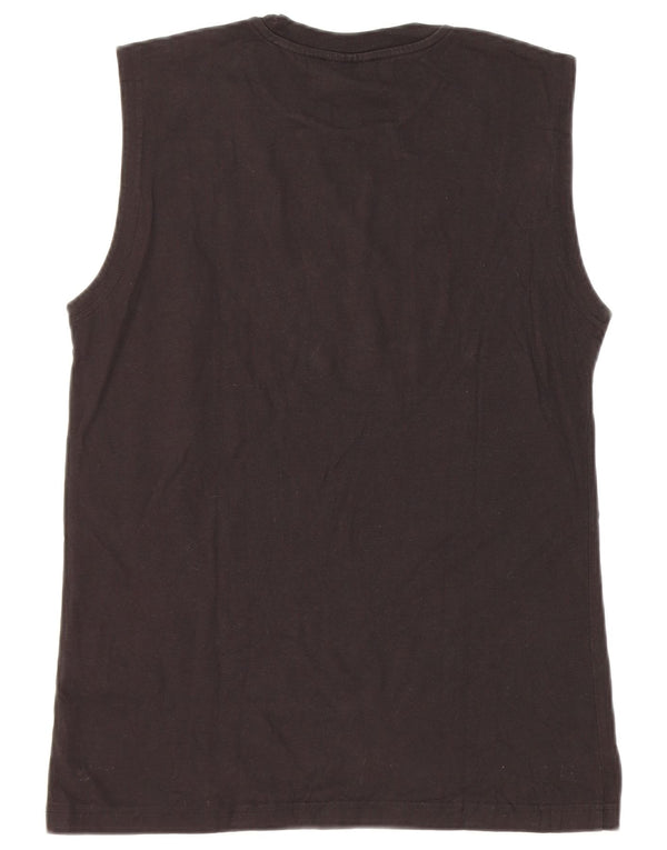 Champion Damen Weste Top UK 12 Medium Schwarz Baumwolle