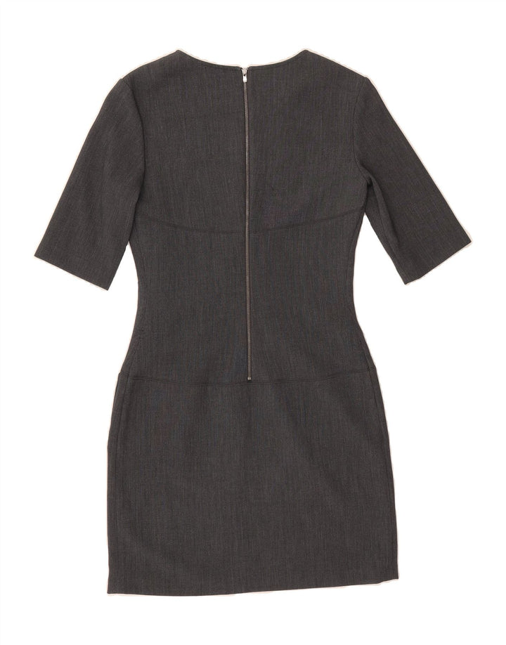 LACOSTE Womens Bodycon Dress Size 36 Small Grey Polyester Vintage Lacoste and Second-Hand Lacoste from Messina Hembry 