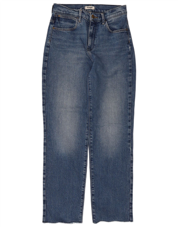 Wrangler Damen Straight Jeans W26 L28 Blaue Baumwolle
