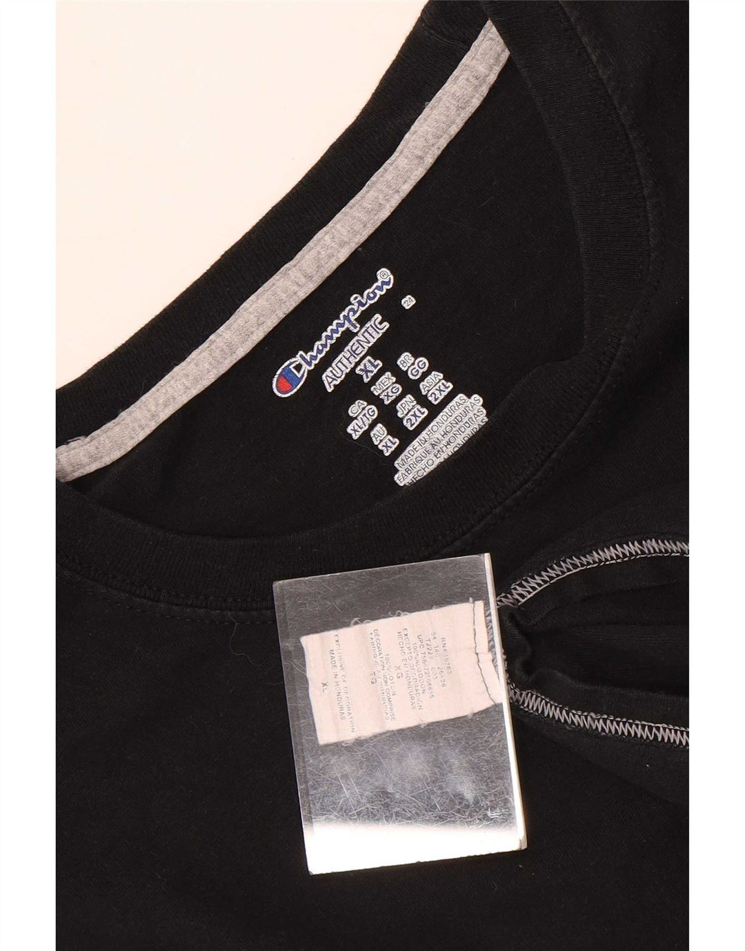 Champion Herren T-Shirt Top XL Schwarz Baumwolle
