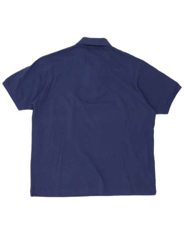 LACOSTE Herren-Poloshirt mit klassischer Passform, Größe 7 2XL, blaue Baumwolle