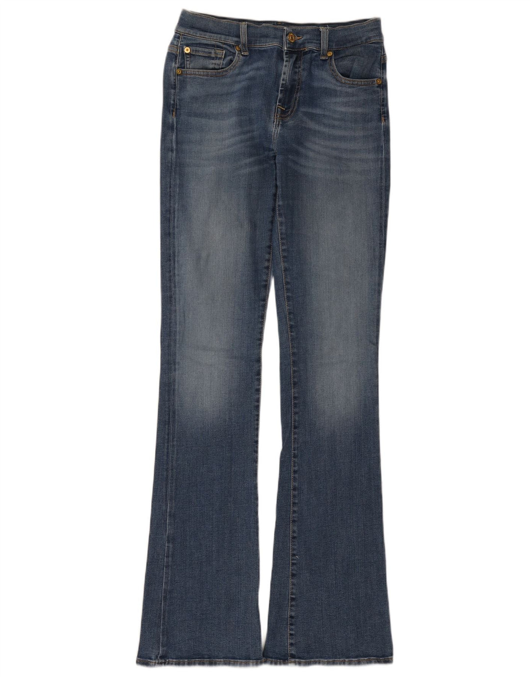 7 For All Mankind Damen Schlagjeans W27 L34 Blau