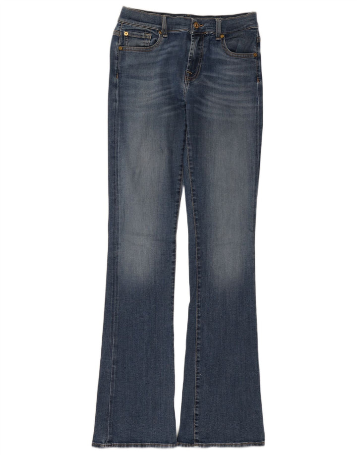 7 For All Mankind Damen Schlagjeans W27 L34 Blau