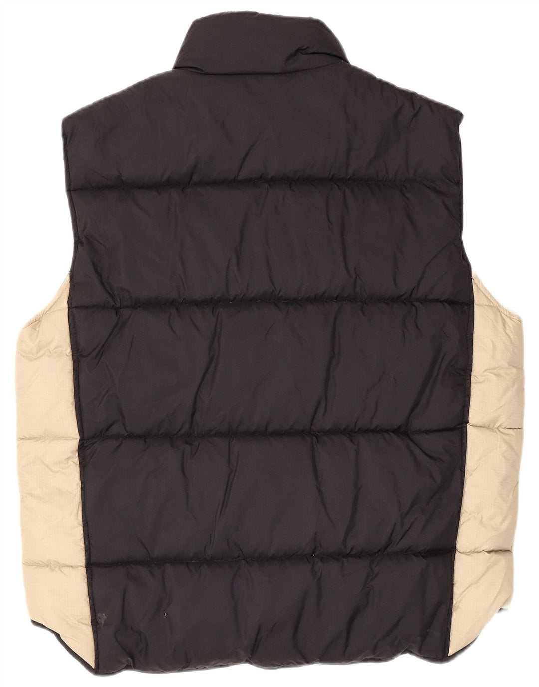 Multiblu wattierte Herrenweste UK 38 Mittelschwarzes Colourblock-Polyamid
