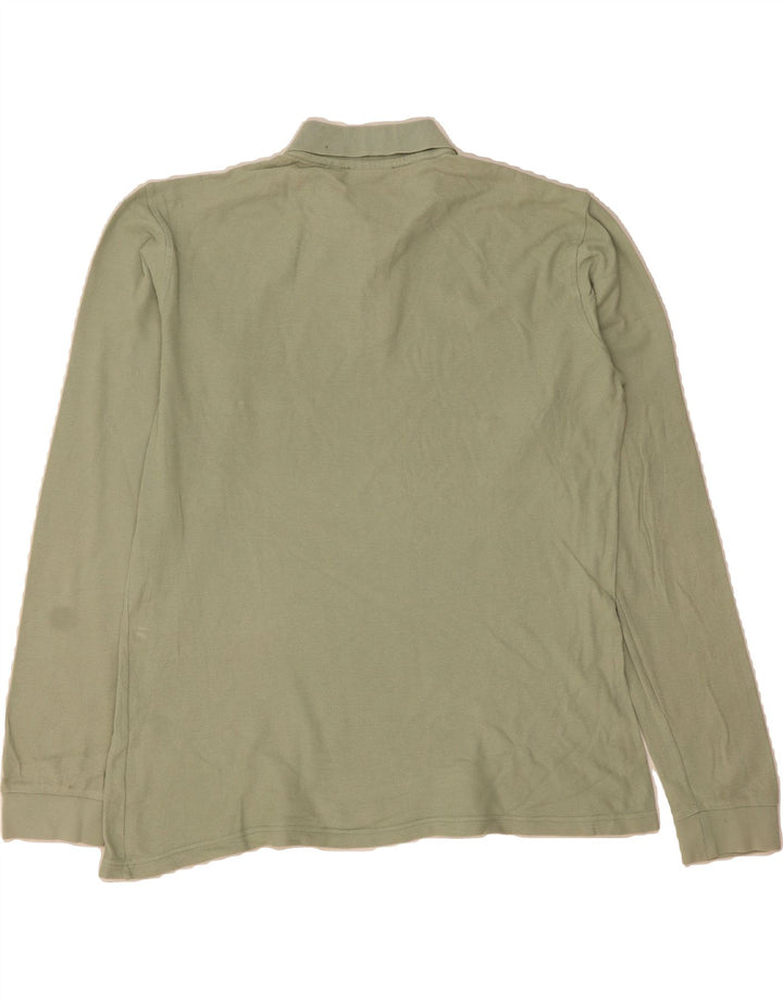 FILA Mens Long Sleeve Polo Shirt IT 52 Large Green Vintage Fila and Second-Hand Fila from Messina Hembry 