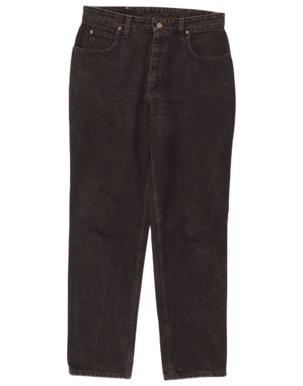 Lee Herren Oklahoma Tapered Jeans W34 L31 Schwarz Baumwolle