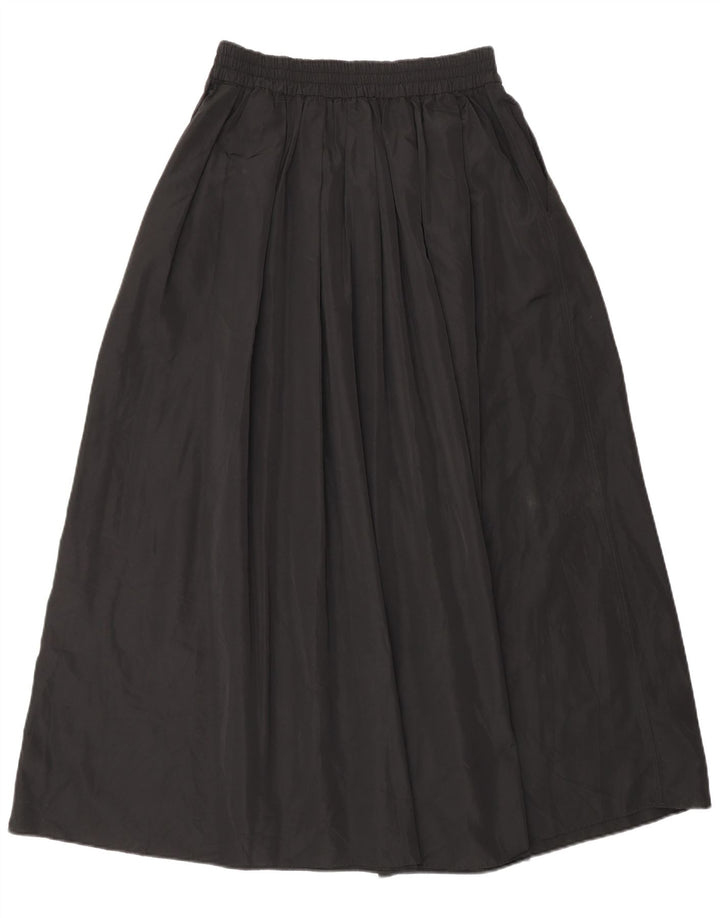 Zara Damen ausgestellter Rock XS W30 Schwarz Polyester