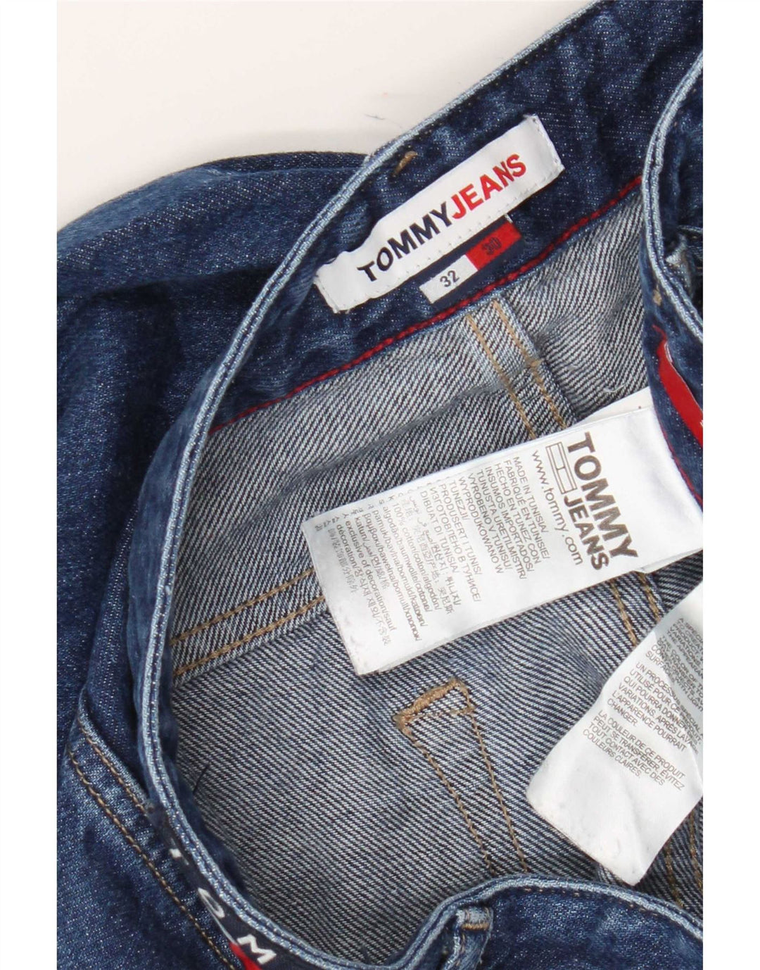 Tommy Hilfiger Herren Slim Jeans W32 L30 Blaue Baumwolle