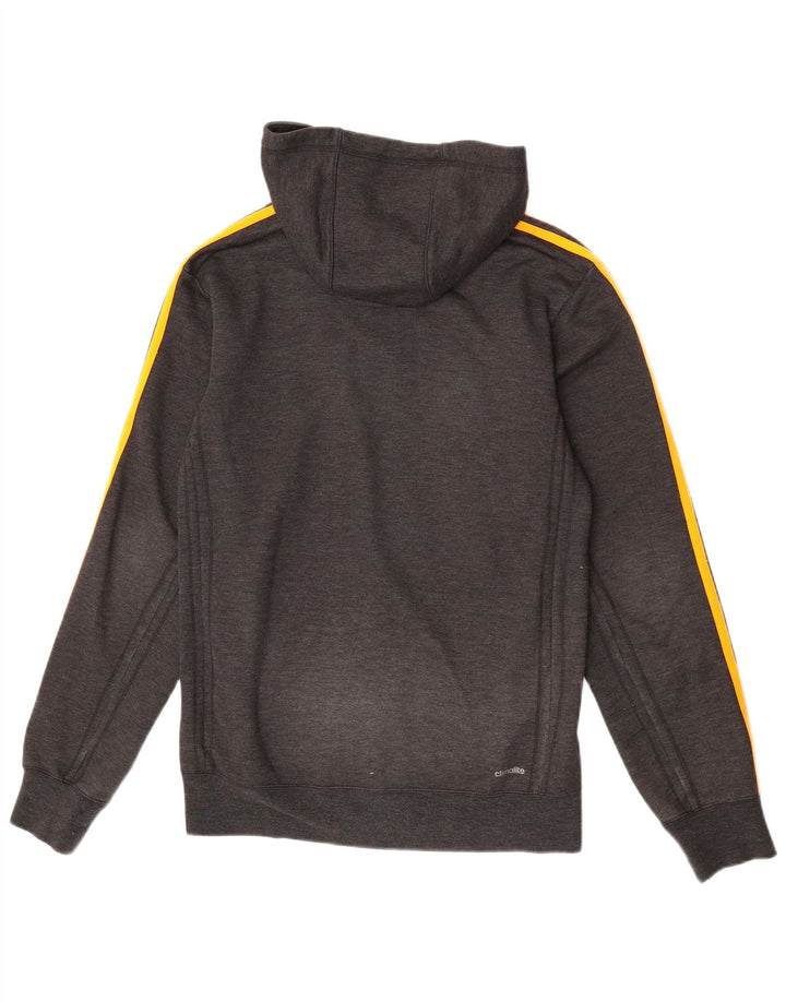 Adidas Herren Climalite Zip Hoodie Pullover Small Grau Polyester