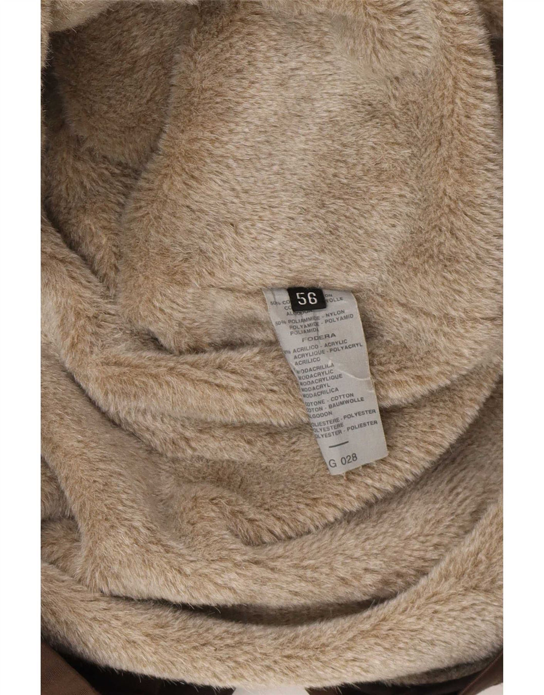 Corneliani Herren Sherpa Utility Jacke IT 56 3XL Braune Baumwolle