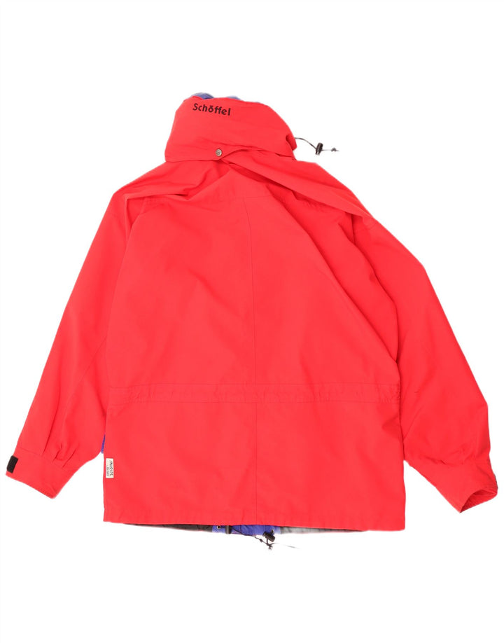 Schöffel Herren-Regenjacke mit Kapuze, EU 50, Größe L, Rot