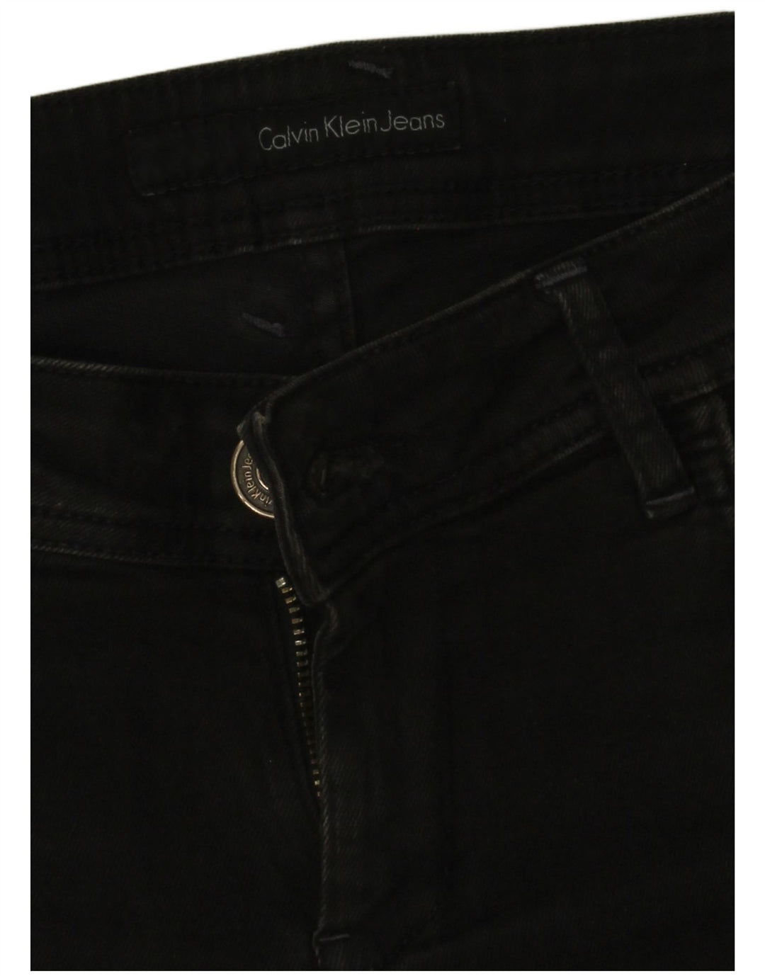 Calvin Klein Damen Skinny Jeans W28 L30 Schwarz