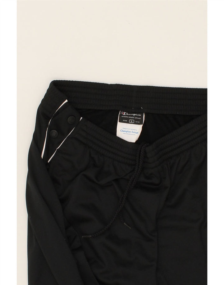 CHAMPION Womens Tracksuit Trousers UK 16 Large Black Polyester Vintage Champion and Second-Hand Champion from Messina Hembry 