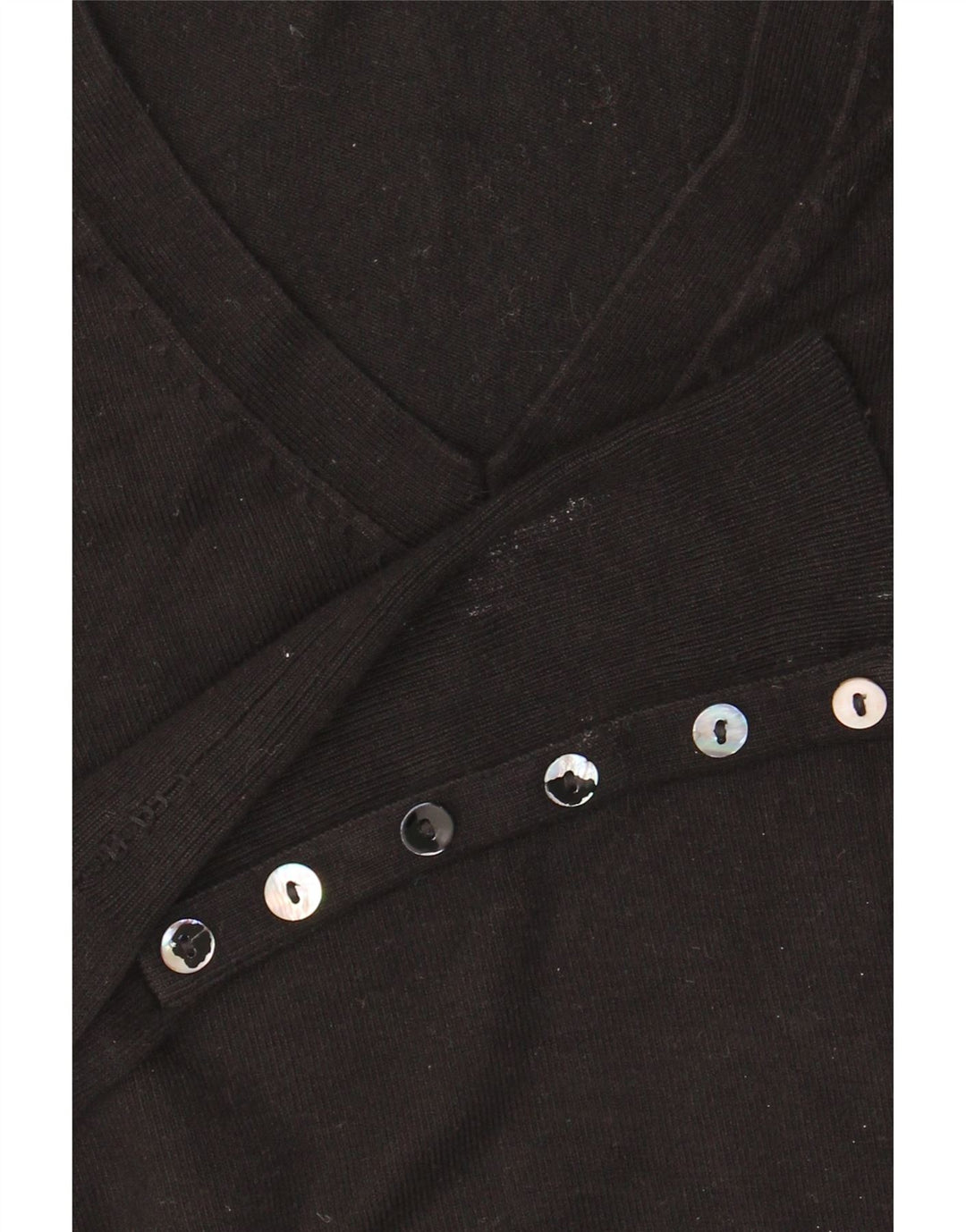 Zara Damen-Pullover mit V-Ausschnitt, Gr. 10, Größe S, Schwarz