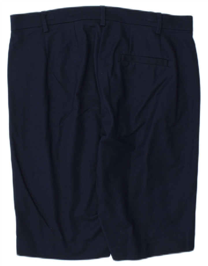 Marks & Spencer Damen Chinoshorts UK 12 Medium W30 Marineblaue Baumwolle