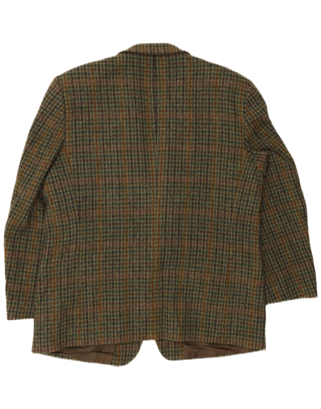 HARRIS TWEED Herren-Blazer mit 2 Knöpfen, Gr. 40, Khaki, Hahnentrittmuster