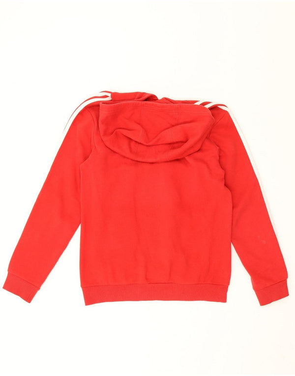 Adidas Kapuzenpullover für Jungen, 11–12 Jahre, rote Farbblock-Baumwolle