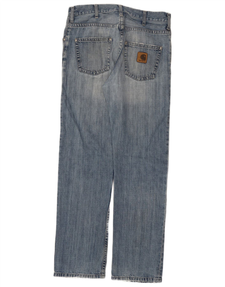 CARHARTT Herren Slim Jeans W30 L32 Blaue Baumwolle