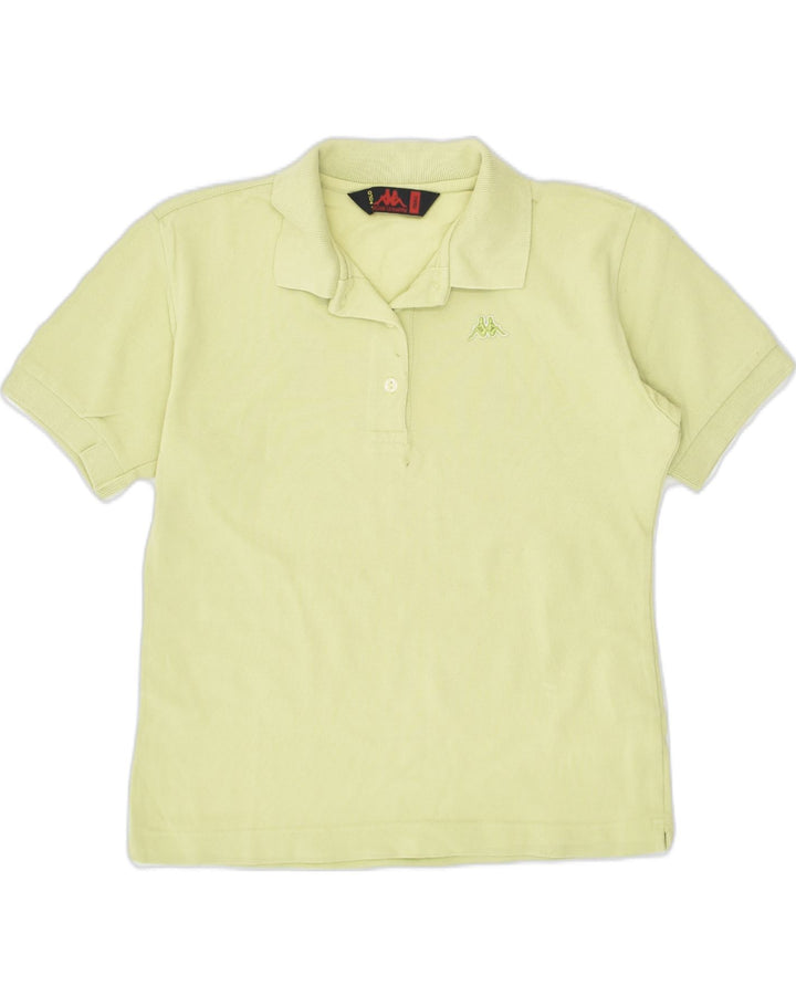 KAPPA Womens Polo Shirt UK 10 Small Green Cotton | Vintage Kappa | Thrift | Second-Hand Kappa | Used Clothing | Messina Hembry 