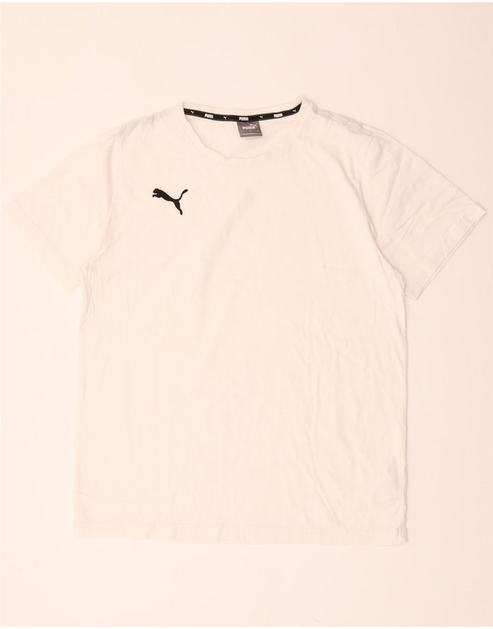Puma Herren T-Shirt Top Large Weiß Baumwolle