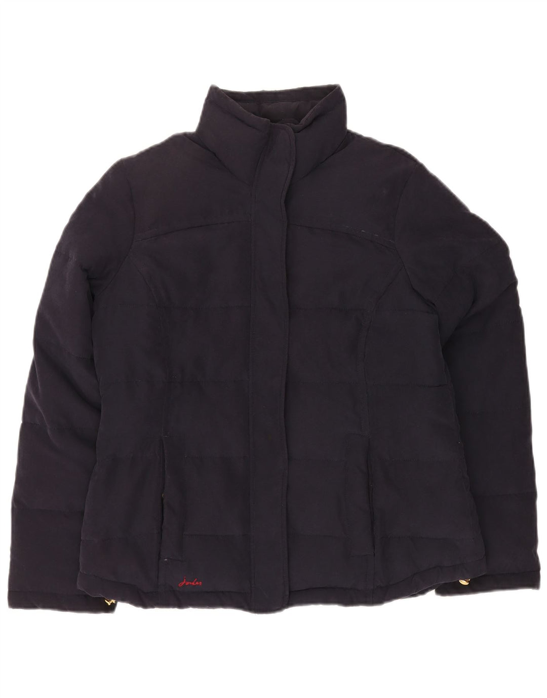 JOULES Wattierte Damenjacke UK 14 Large Marineblau Polyester