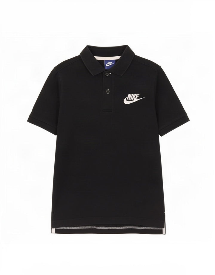 Nike Jungen-Poloshirt, 10–11 Jahre, mittelgroß, schwarze Baumwolle