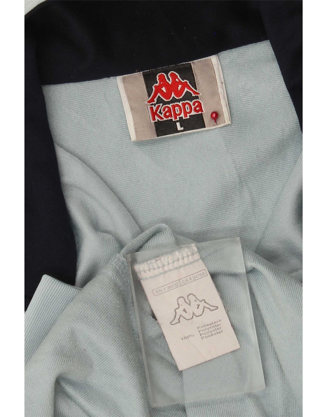 Kappa Mädchen-Trainingsanzug-Top-Jacke, 9–10 Jahre, groß, blaues Polyester