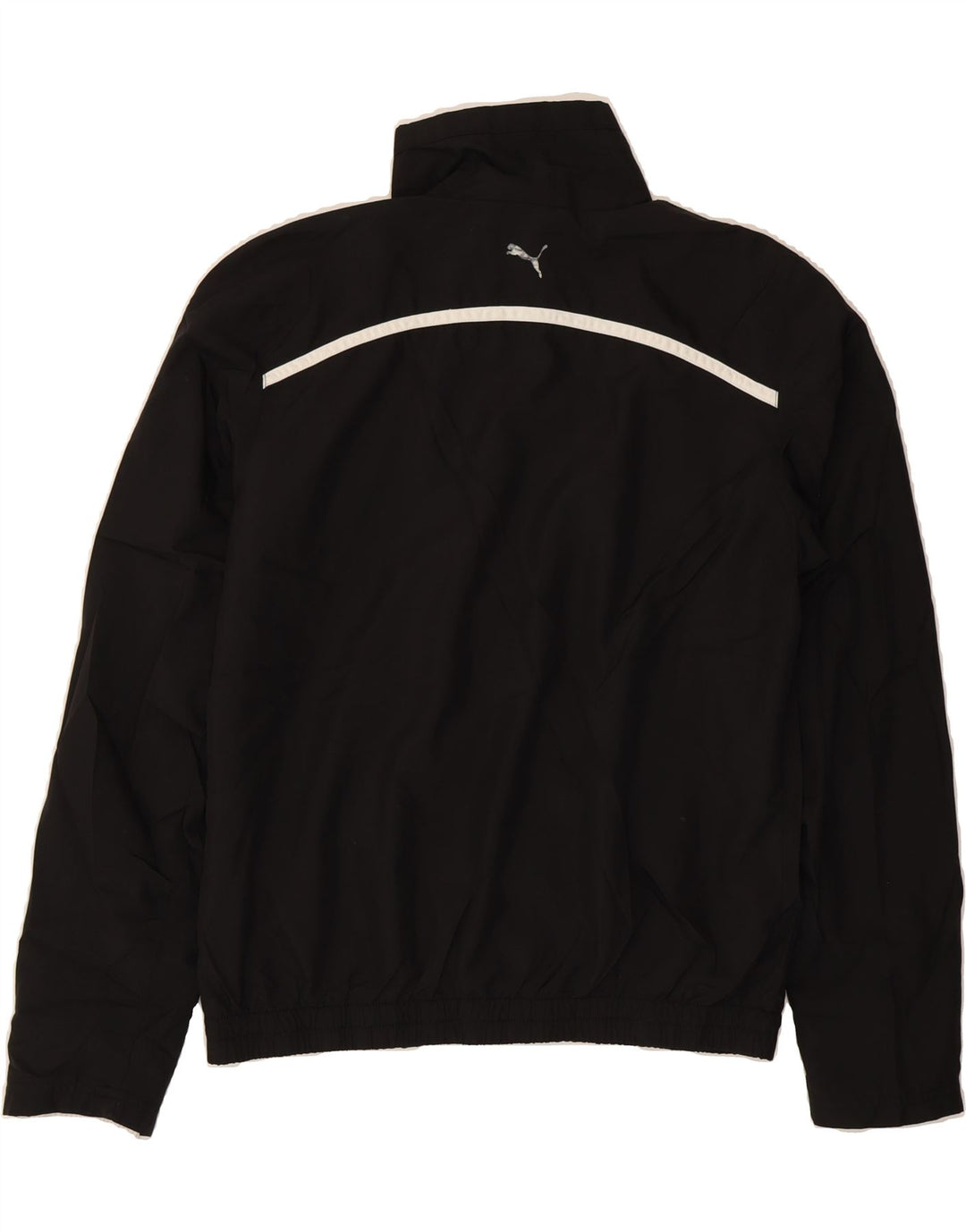 PUMA Womens Pullover Tracksuit Top UK 10 Small Black Polyester Vintage Puma and Second-Hand Puma from Messina Hembry 