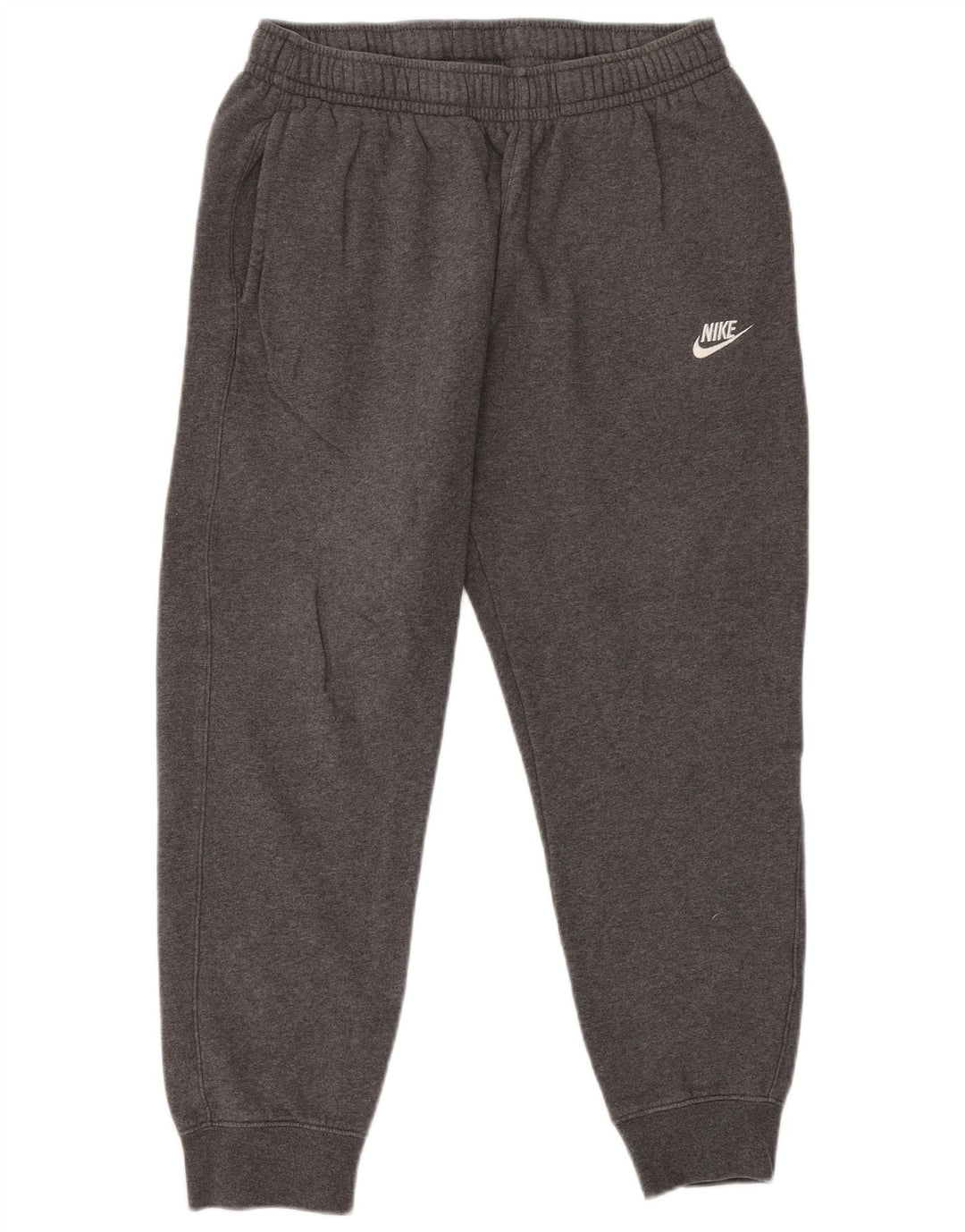 NIKE Mens Tracksuit Trousers Joggers Medium Grey Cotton