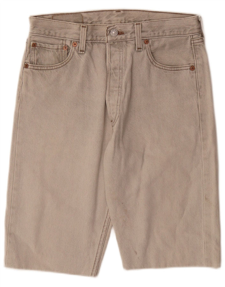 LEVI'S Mens 501 Denim Shorts W30 Medium  Grey Cotton