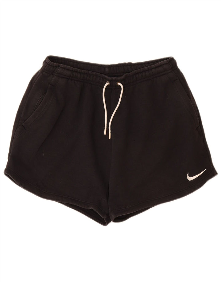NIKE Damen-Sportshorts mit lockerer Passform, UK 12, mittelschwarz, Baumwolle