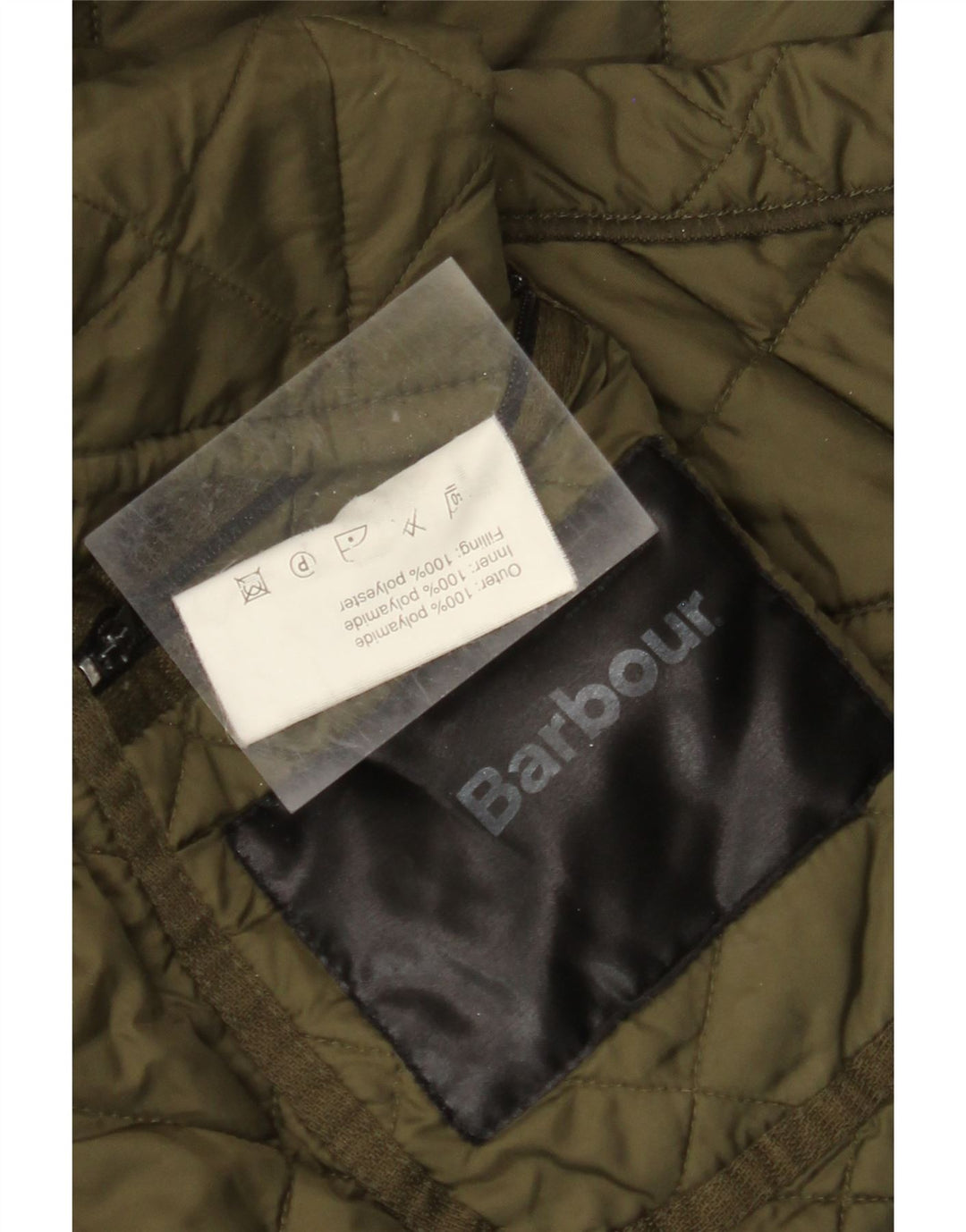 BARBOUR Herren Steppjacke UK 40 Large Khaki Polyamid